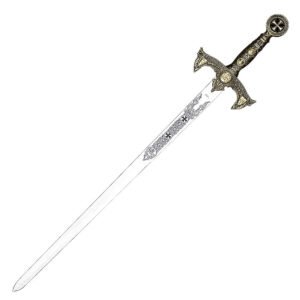 Legends In Steel Knights Templar Long Sword and Wall Plaque