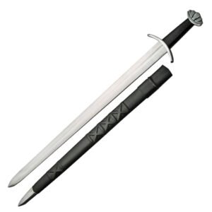39” Handmade Stainless Steel Viking Sword with Scabbard