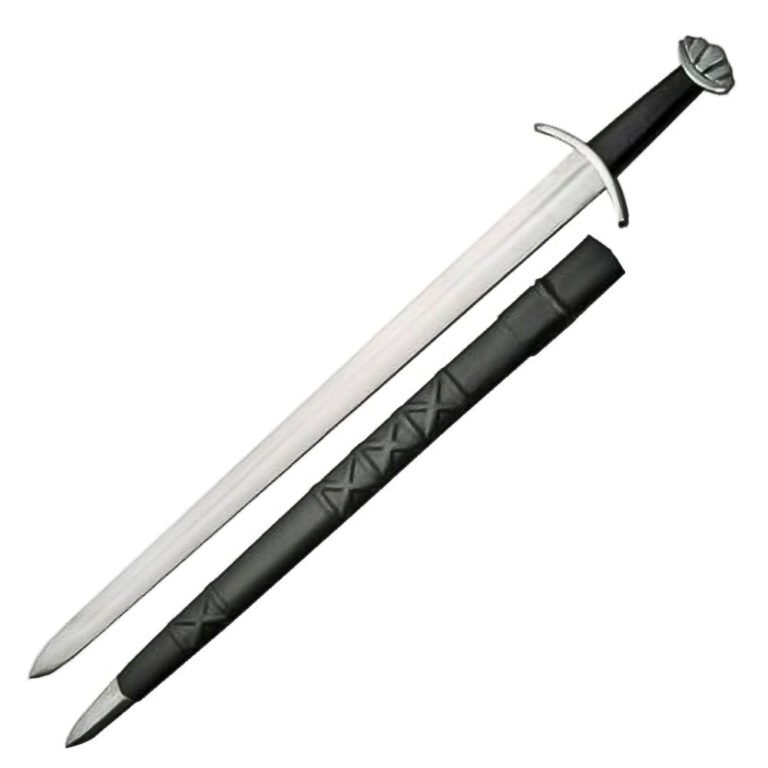 39” Handmade Stainless Steel Viking Sword with Scabbard