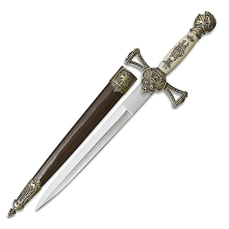 14” Medieval Short Sword With Scabbard