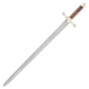 Mount Carmel Sword And Scabbard - Stainless Steel Blade, Wooden Handle, Brass Cross-guard And Pommel