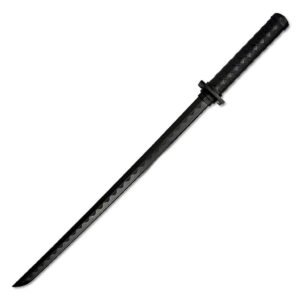 33.5” Training Sword, Black Polypropylene Samurai Style Handle-Sparring Practice Equipment