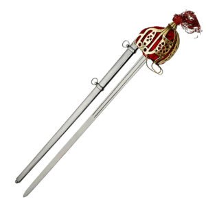 42" Handmade Stainless Steel Scottish Basket Hilt Broad Sword