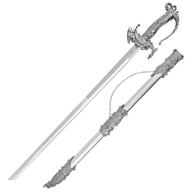 Saint George Dragon Saber - Intricately Designed Dragon Sword, Exquisite Knight Collections, for Collectors