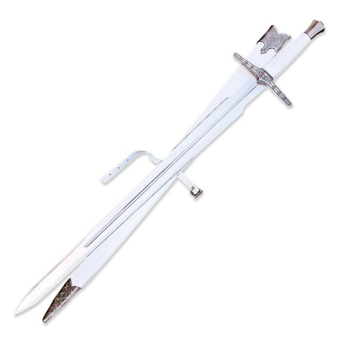 Witcher Silver Sword Witcher 3 Sliver Sword Killer Blade Fantacy Swords Movie Replica Stainess Steel Scabbard