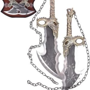 God of War Kratos' Blades of Chaos 21" Metal Replica Swords – Realistic Cosplay Prop