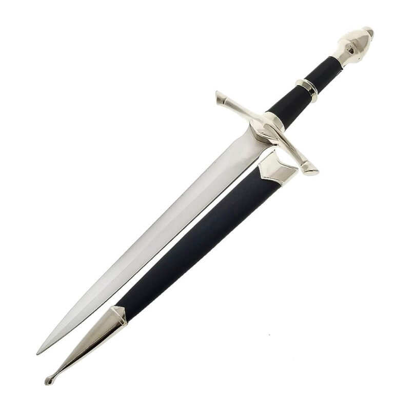 14" Ranger Medieval Dagger. Historical Short Sword with Scabbard. for Collection, Gift, Cosplay at Renaissance Fair