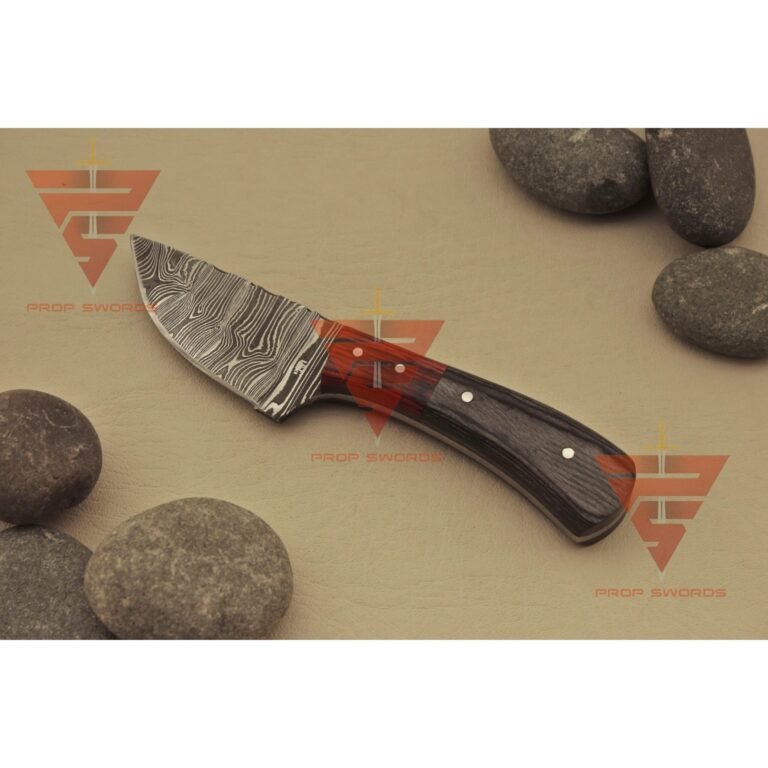 Handcrafted 6-Inch Full Tang Tracker Knife: Durable Survival, Camping, and Hunting Blade with Brown Leather Sheath