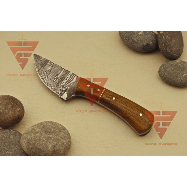 Handcrafted 6-Inch Full Tang Tracker Knife: Durable Survival, Camping, and Hunting Blade with Brown Leather Sheath