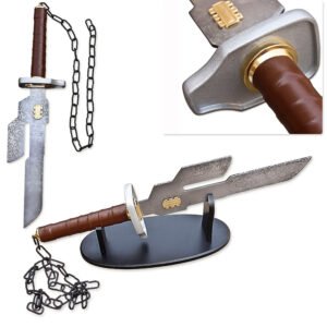 22" Handmade Stainless Steel Toji Fushiguro Jujutsu Sword Kaisen - Authentic Anime Cosplay Weapon