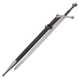 Narsil Sword Replica with Wall Mount & Scabbard – Lord of the Rings Display