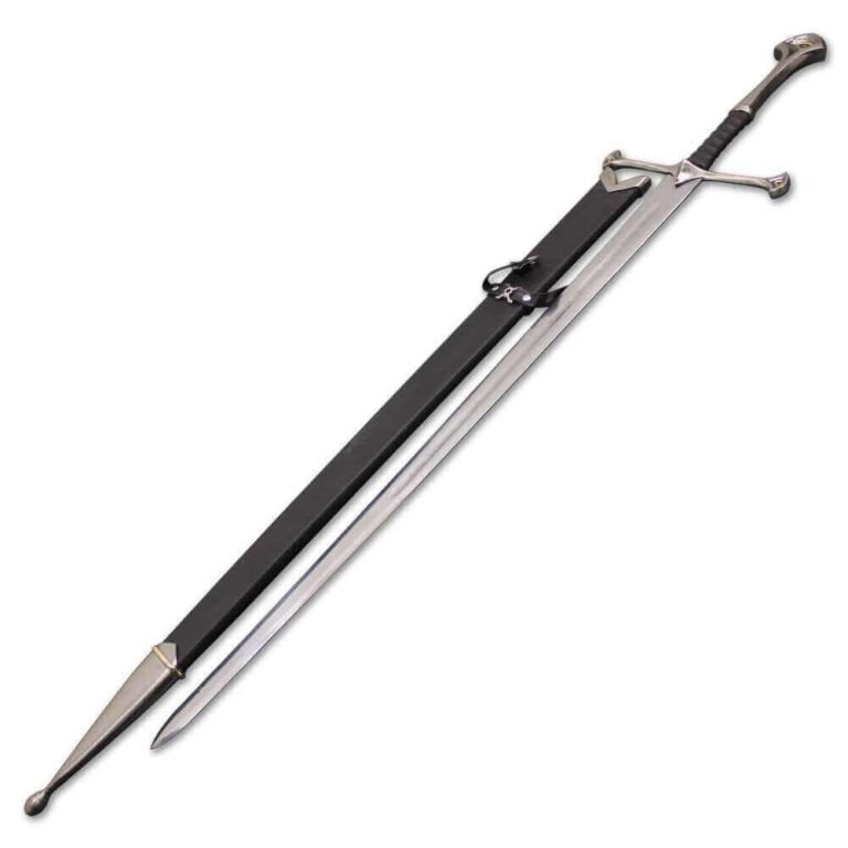 Narsil Sword Replica with Wall Mount & Scabbard – Lord of the Rings Display