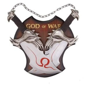 Authentic God of War Blades of Chaos Replica – Twin Kratos Swords with Gold Detailing