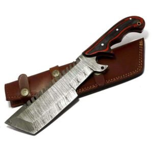 Handmade Damascus Steel Tactical Tracker Hunting Knife