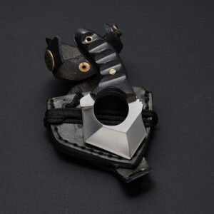 Handmade Stainless Steel Full Tang Skinning Knife With Leather Sheath – Micarta Handle