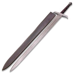 King Arthur Excalibur movie replica Damascus Steel Sword with sheath