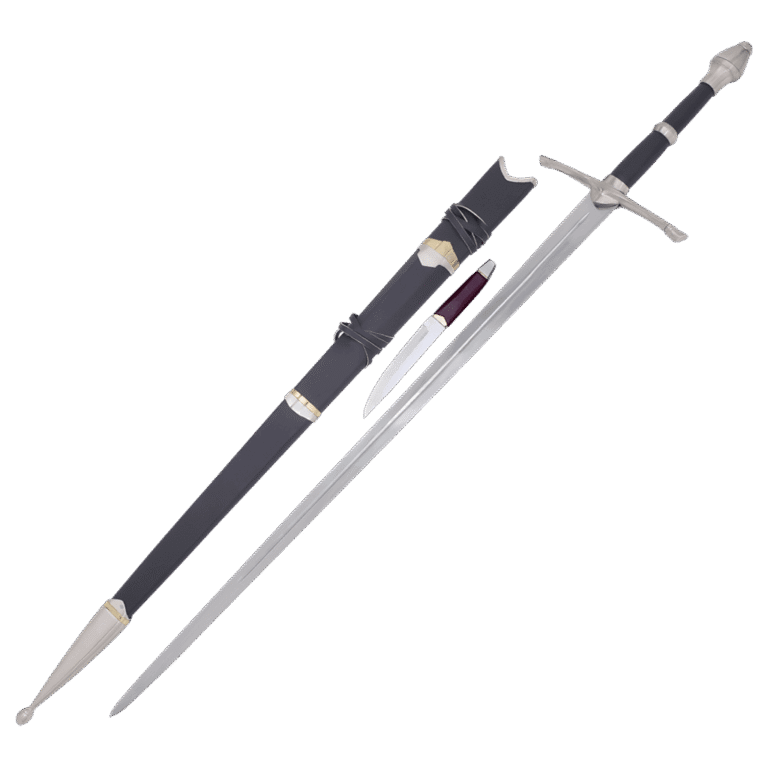 Lord Of The Ring Strider Swords Carried by Strider the Ranger black Edition
