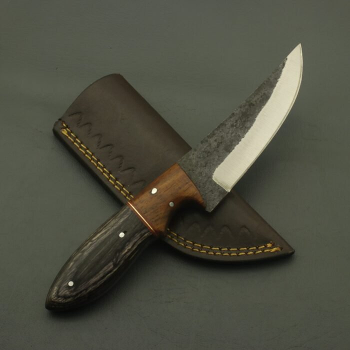 Hand Forged Carbon Steel Hunting Knife | Rosewood Handle